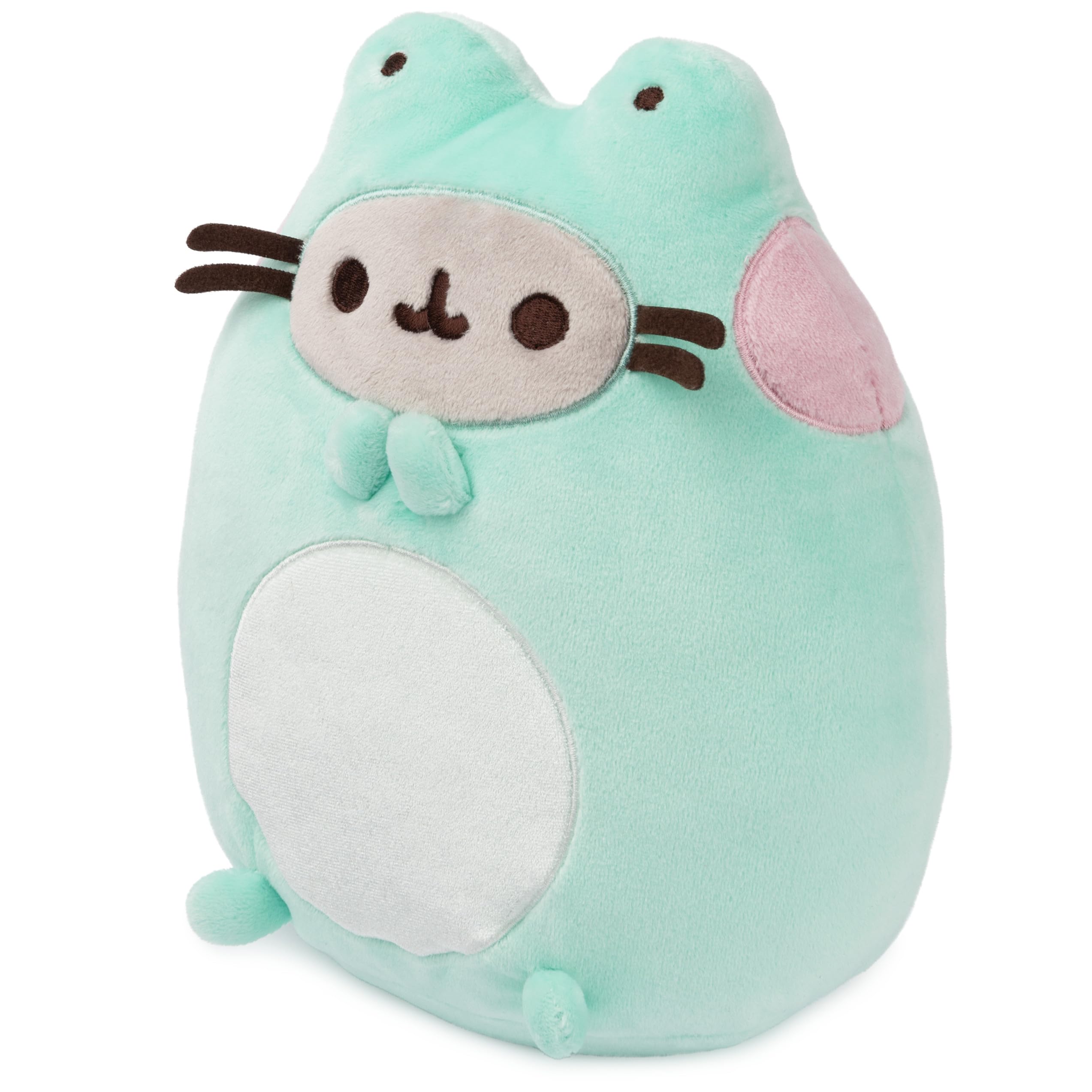 Soft frog eye details on the GUND Pusheen plush enhance whimsy.