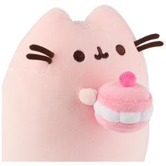 GUND Pusheen features detailed whiskers and embroidery for collectible charm.