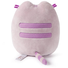 GUND Pusheen Gamer Plush rosy cheeks and purple accents.