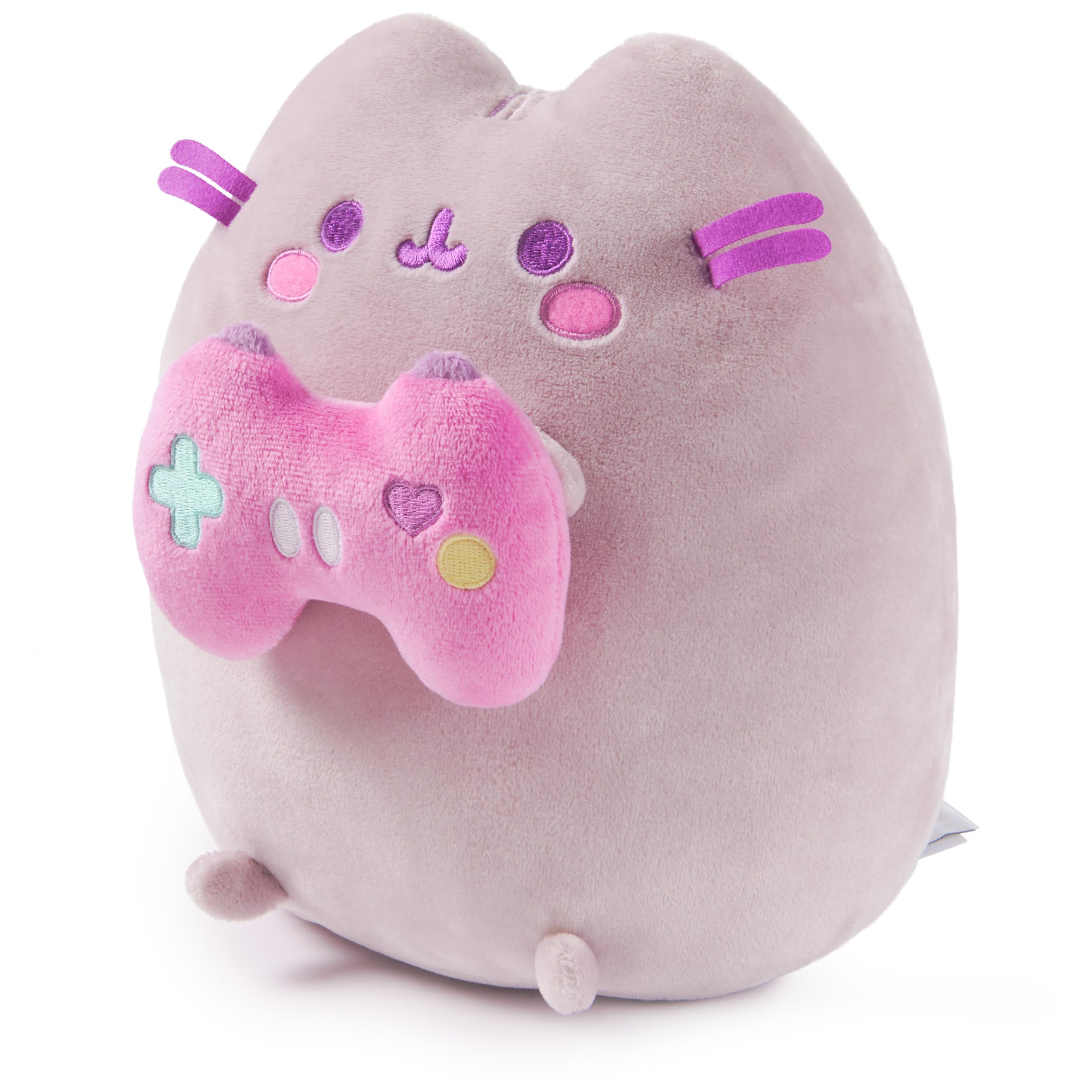 GUND Pusheen Gamer Plush soft body ideal for hugs and display.
