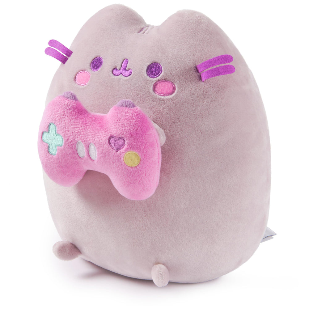 GUND Pusheen Gamer Plush soft body ideal for hugs and display.