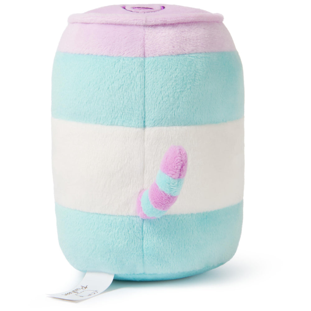 GUND Pusheen Gamer Pop Sip plush top view, lilac tab and star accent catch the eye