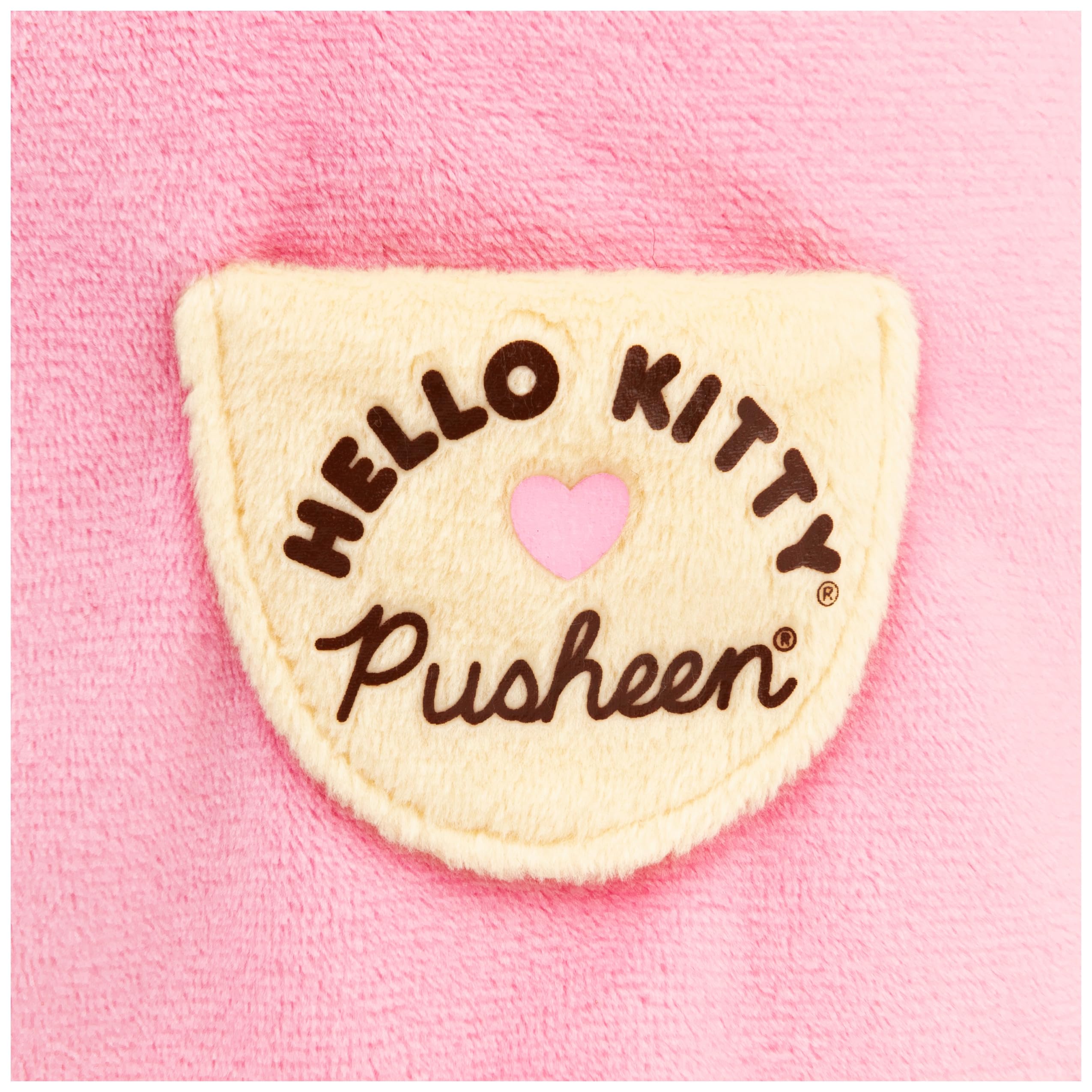 GUND Pusheen Hello Kitty plush face close up with friendly expression