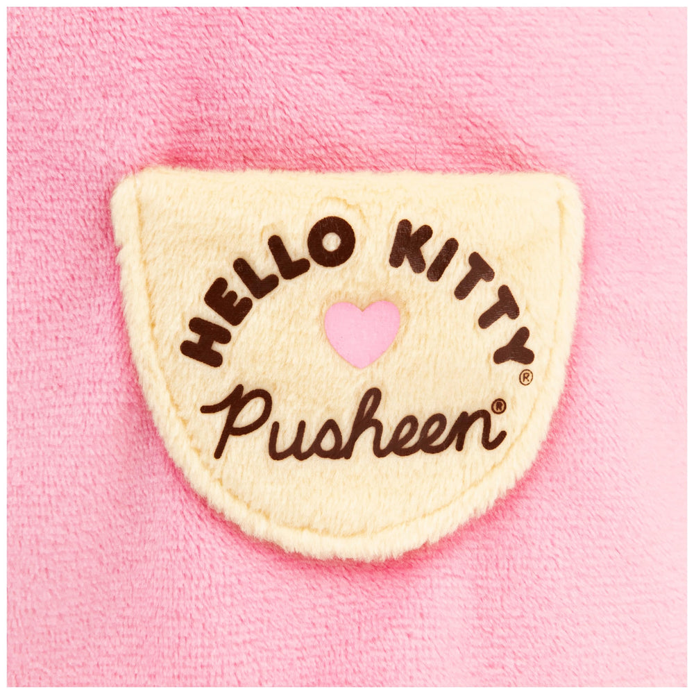 GUND Pusheen Hello Kitty plush face close up with friendly expression