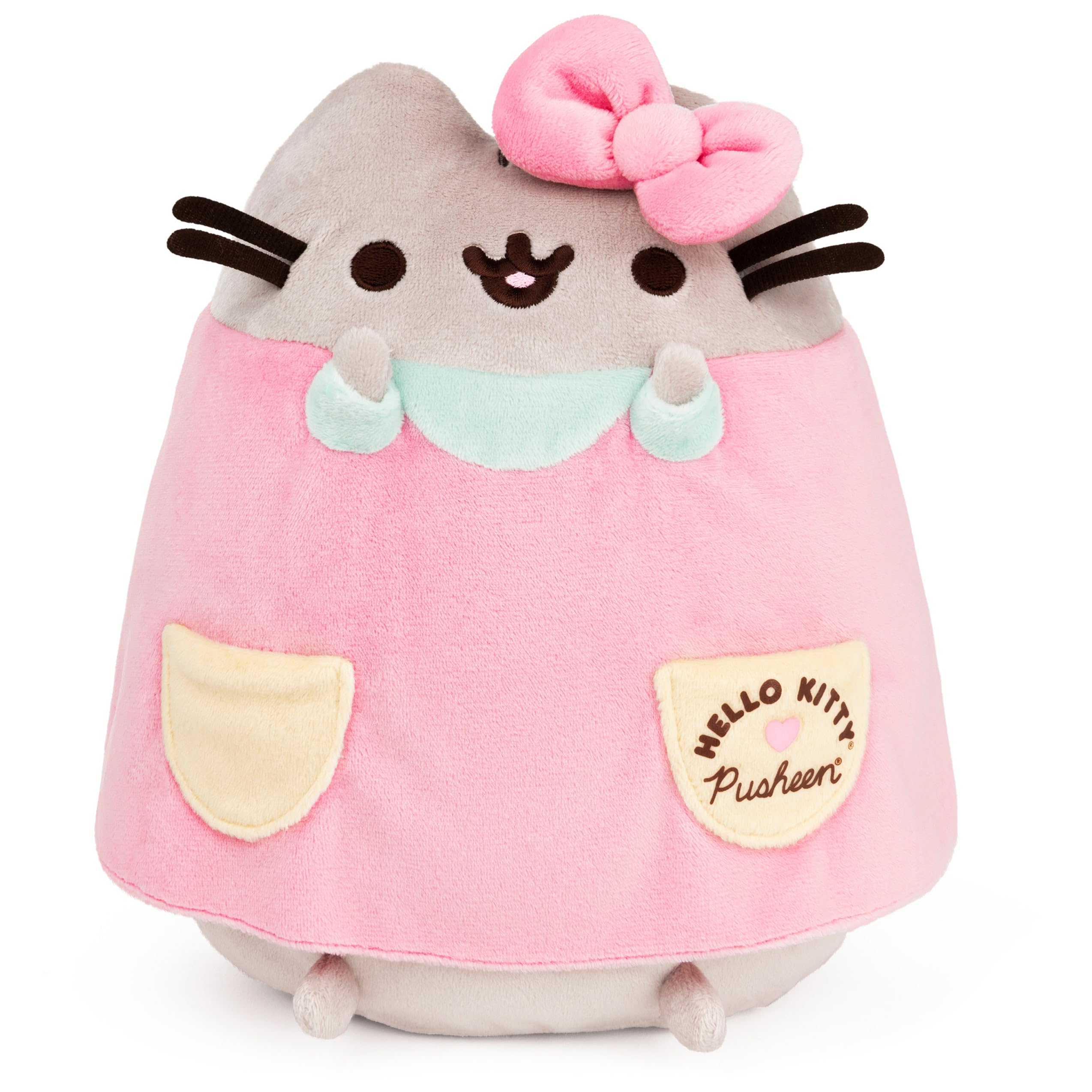 GUND Pusheen Hello Kitty plush front view for display and cuddles