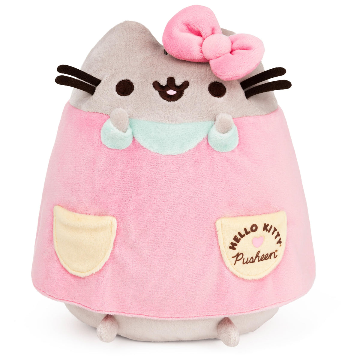GUND Pusheen Hello Kitty plush front view for display and cuddles