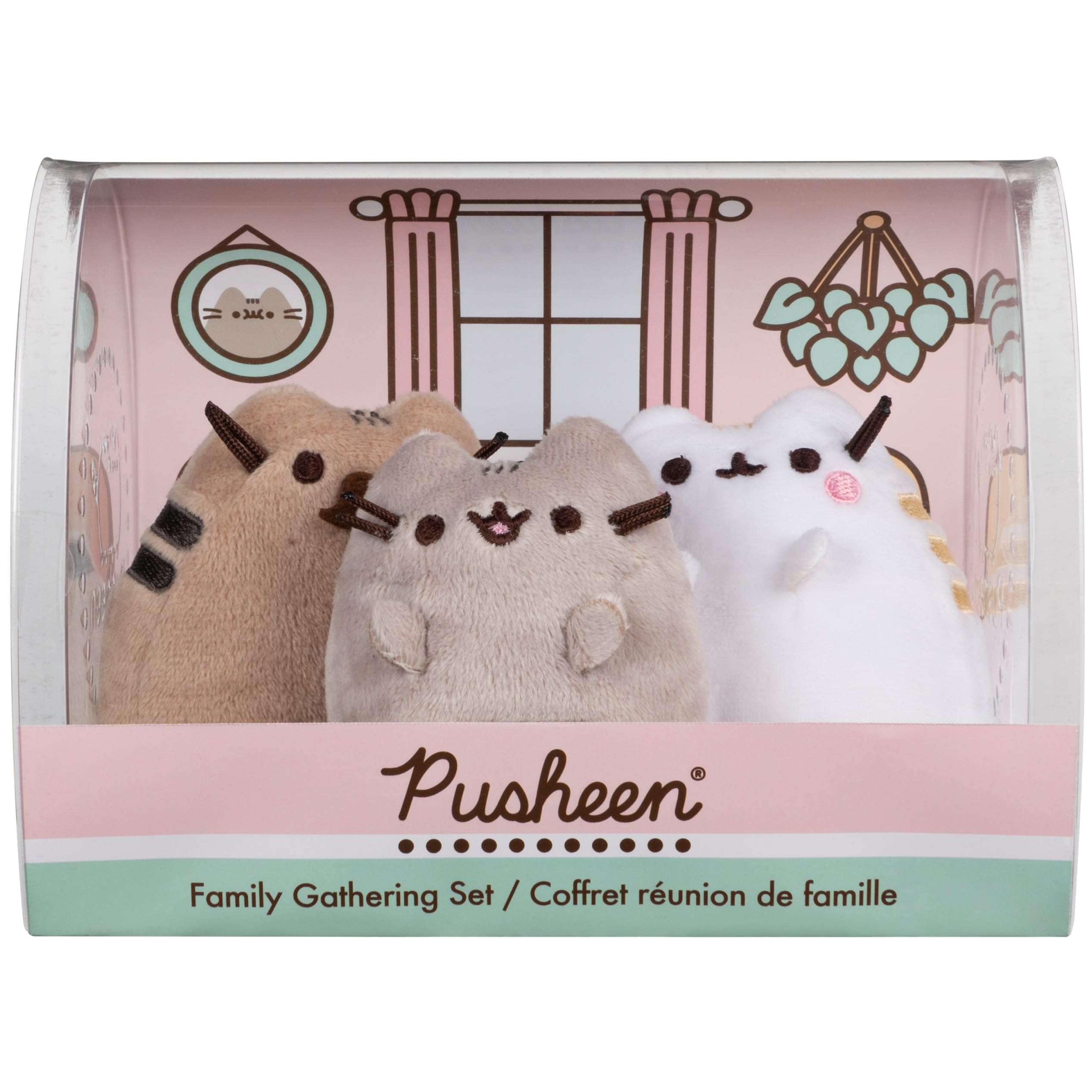 GUND Pusheen mom plush, soft and cuddly for play and display.