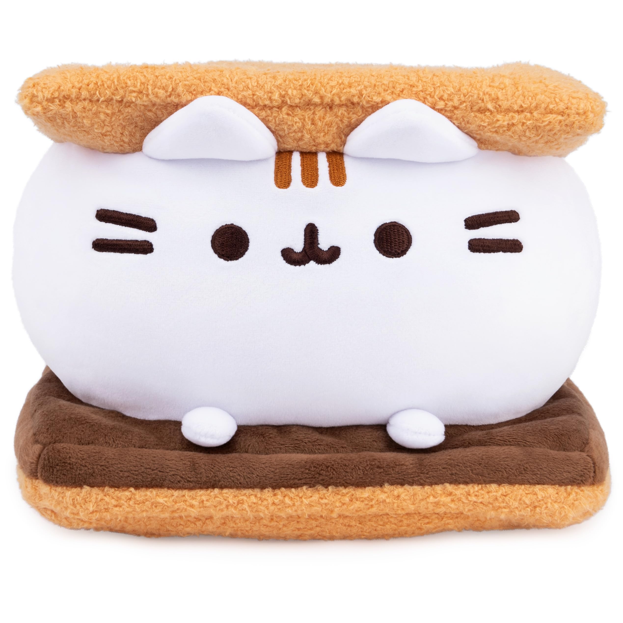 GUND Pusheen S’mores Squisheen plush marshmallow close-up perfect for comforting squeezes