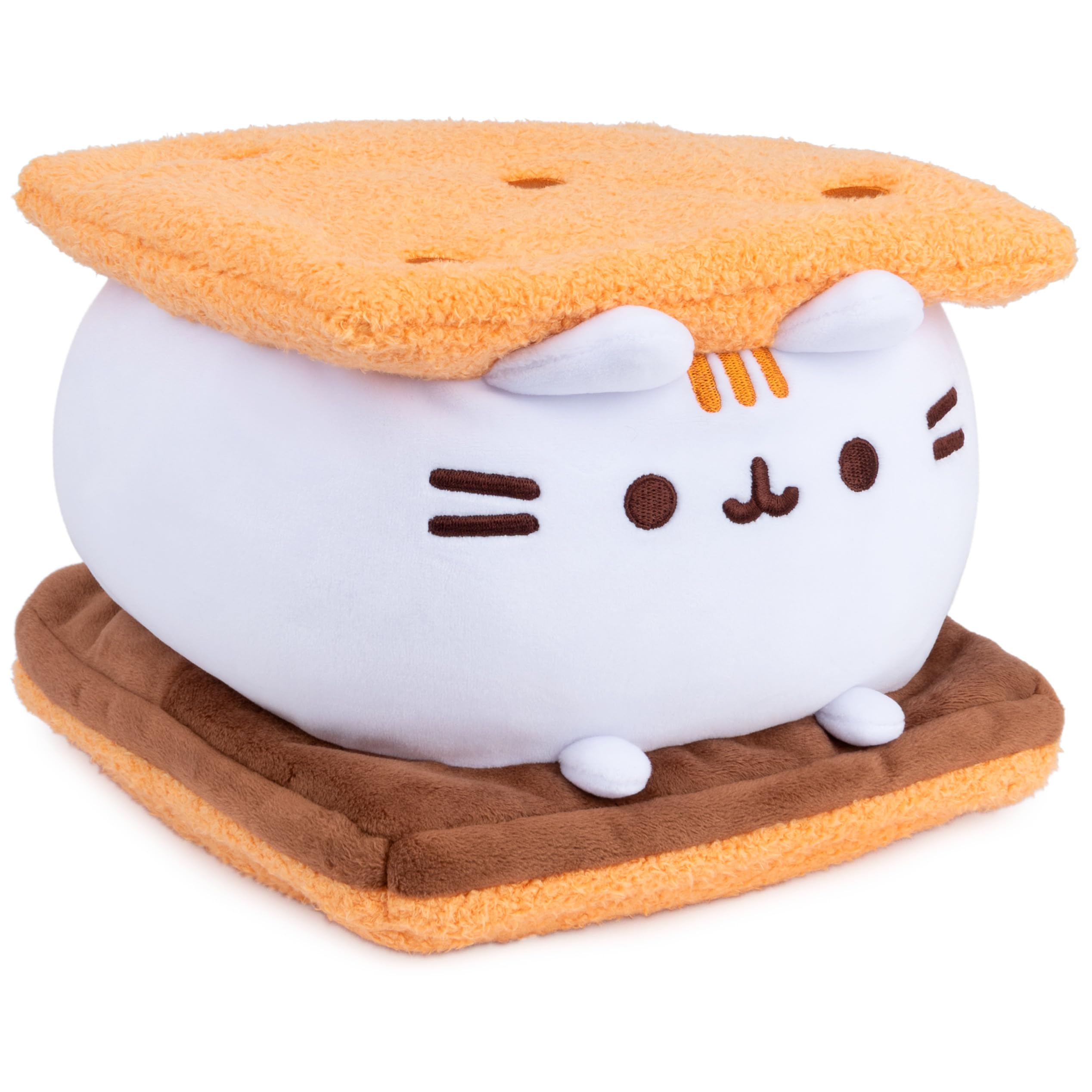 GUND Pusheen S’mores Squisheen plush texture close-up shows soft elastic material