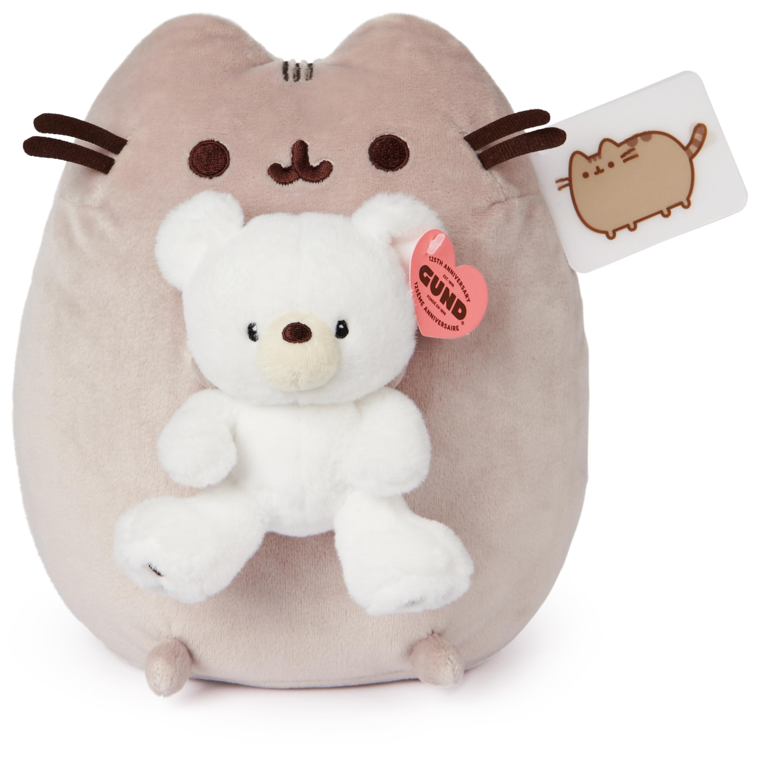 GUND Pusheen with Kai Bear suits collectors and kids aged 8+.