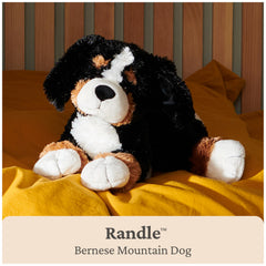 GUND Randle plush fur texture close-up highlighting soft, velvety material.