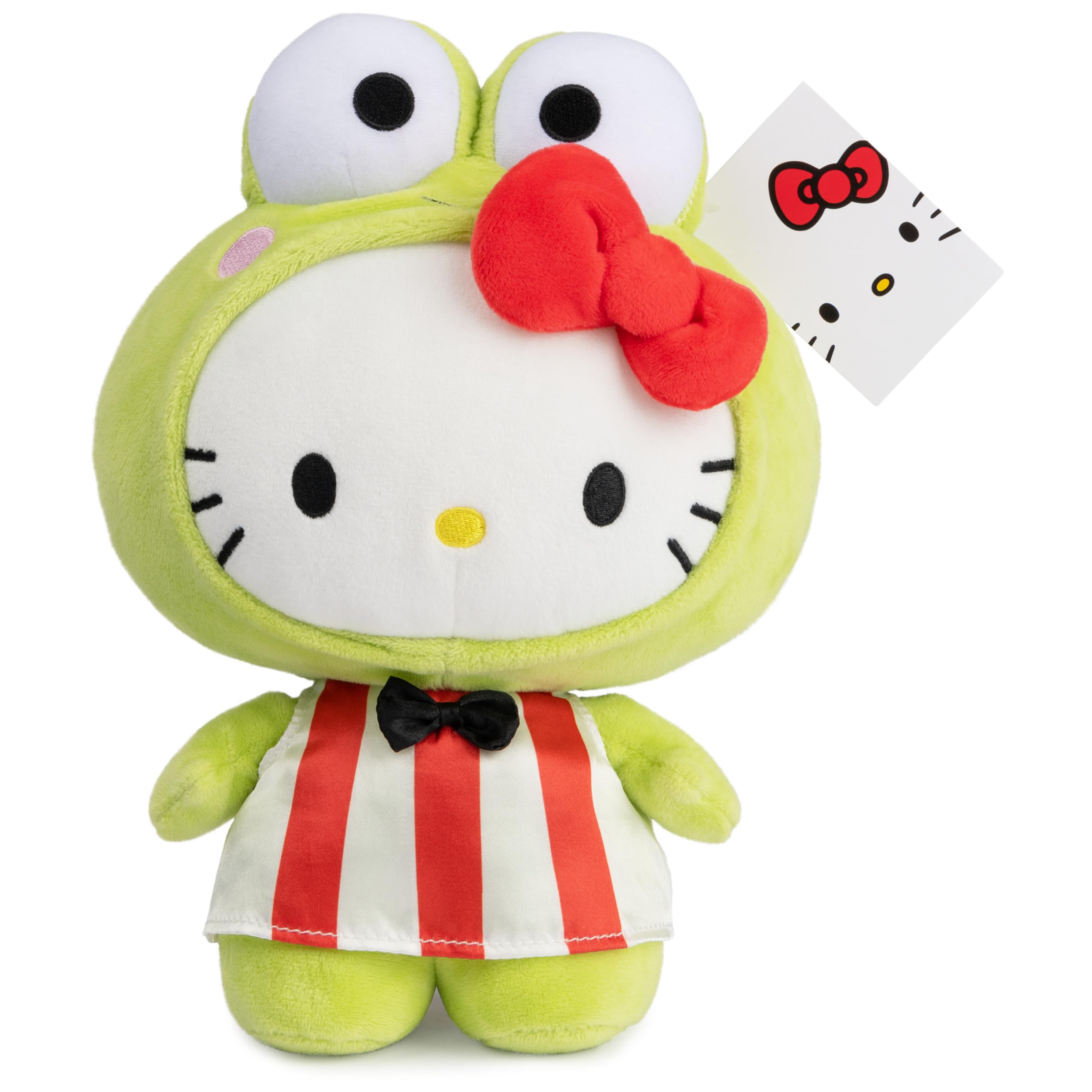 GUND Sanrio Hello Kitty Keroppi plush packaging in poly bag for protection.