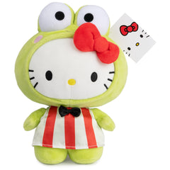 GUND Sanrio Hello Kitty Keroppi plush packaging in poly bag for protection.