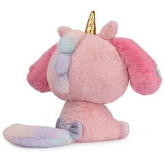 GUND Sanrio My Melody Unicorn Plush sitting pose ready for display or play.