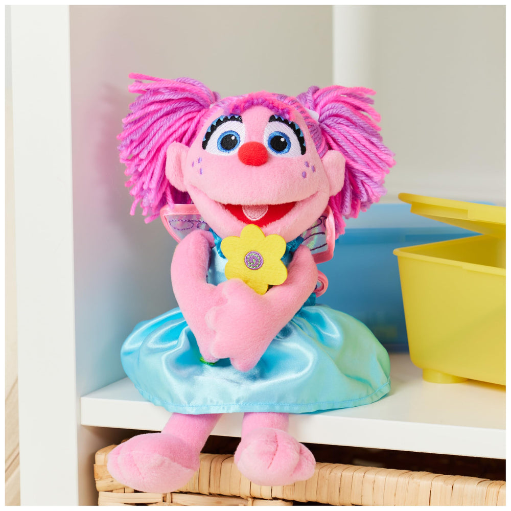 GUND Abby Cadabby plush in sky-blue dress for soft hugs