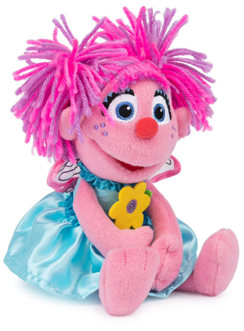 GUND Abby Cadabby plush with pink-purple pigtails inspires storytelling