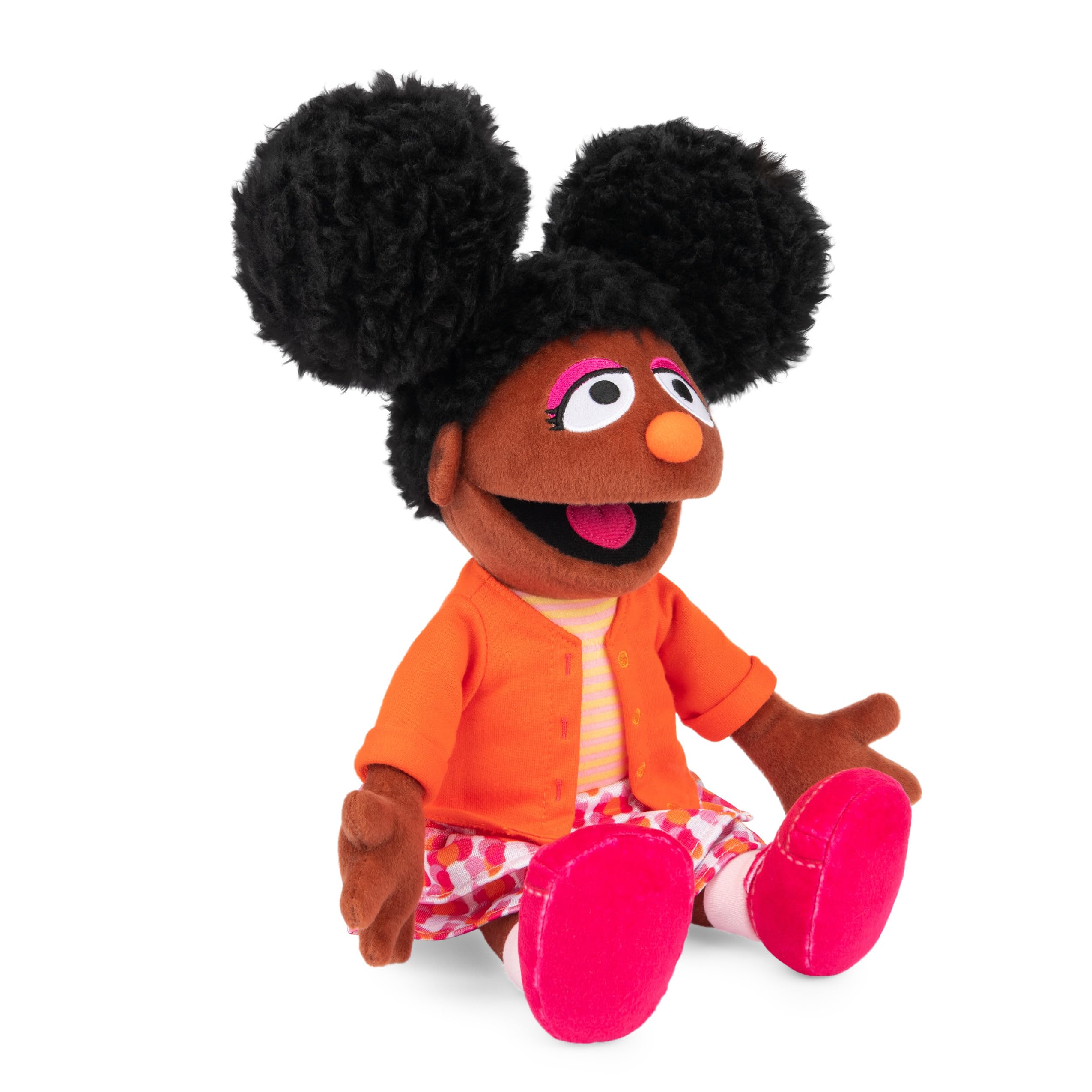 GUND Gabrielle orange cardigan accent for visual appeal.