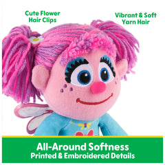GUND Sesame Street Take Along Buddy plush, easy-grab hands for little fingers.