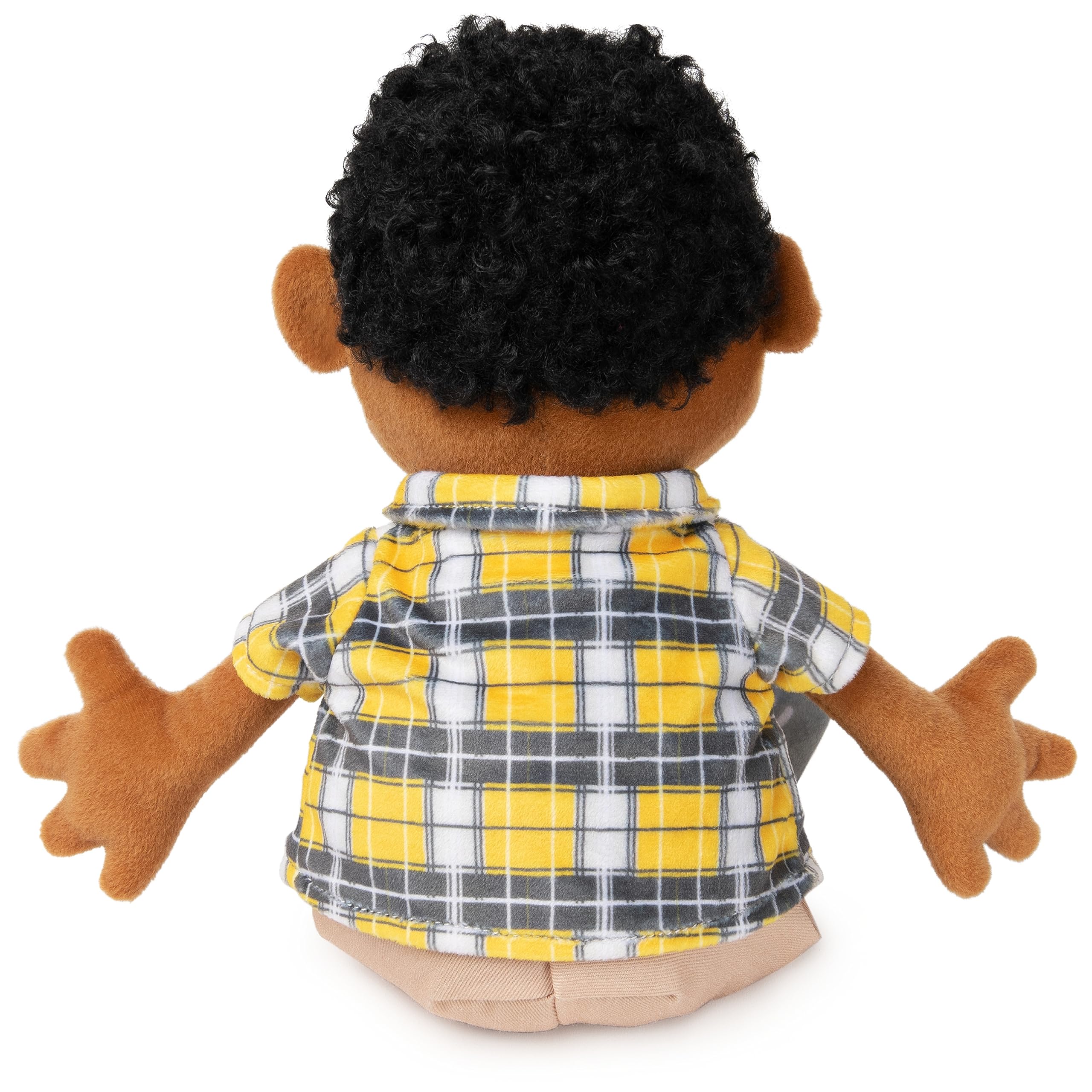 GUND Sesame Street Tamir plush gray sneakers invite active role-playing scenes.