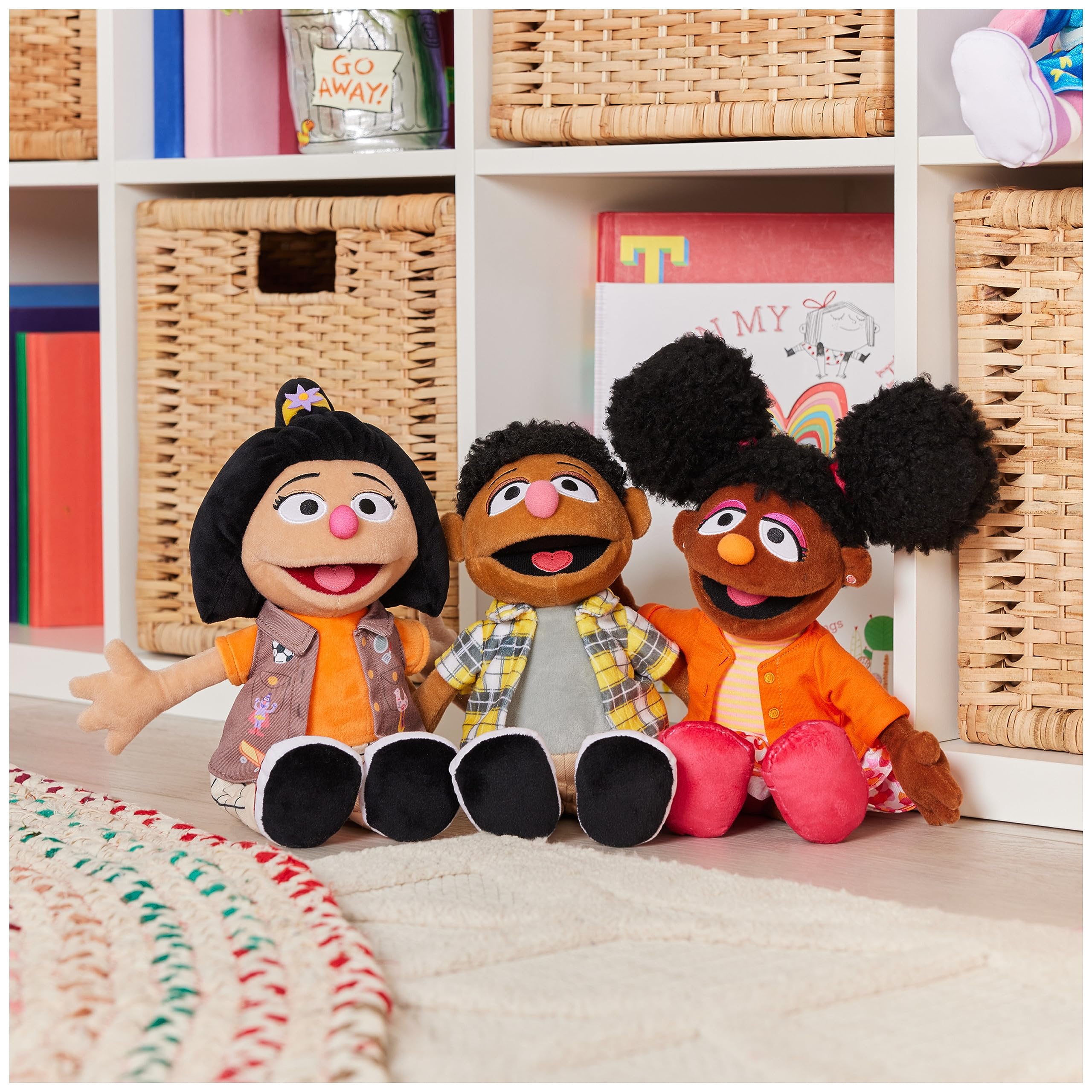 GUND Sesame Street Tamir plush surface-washable fabric enables quick cleanup.