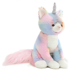GUND Shimmer Caticorn face close-up with friendly expression for comforting hugs.