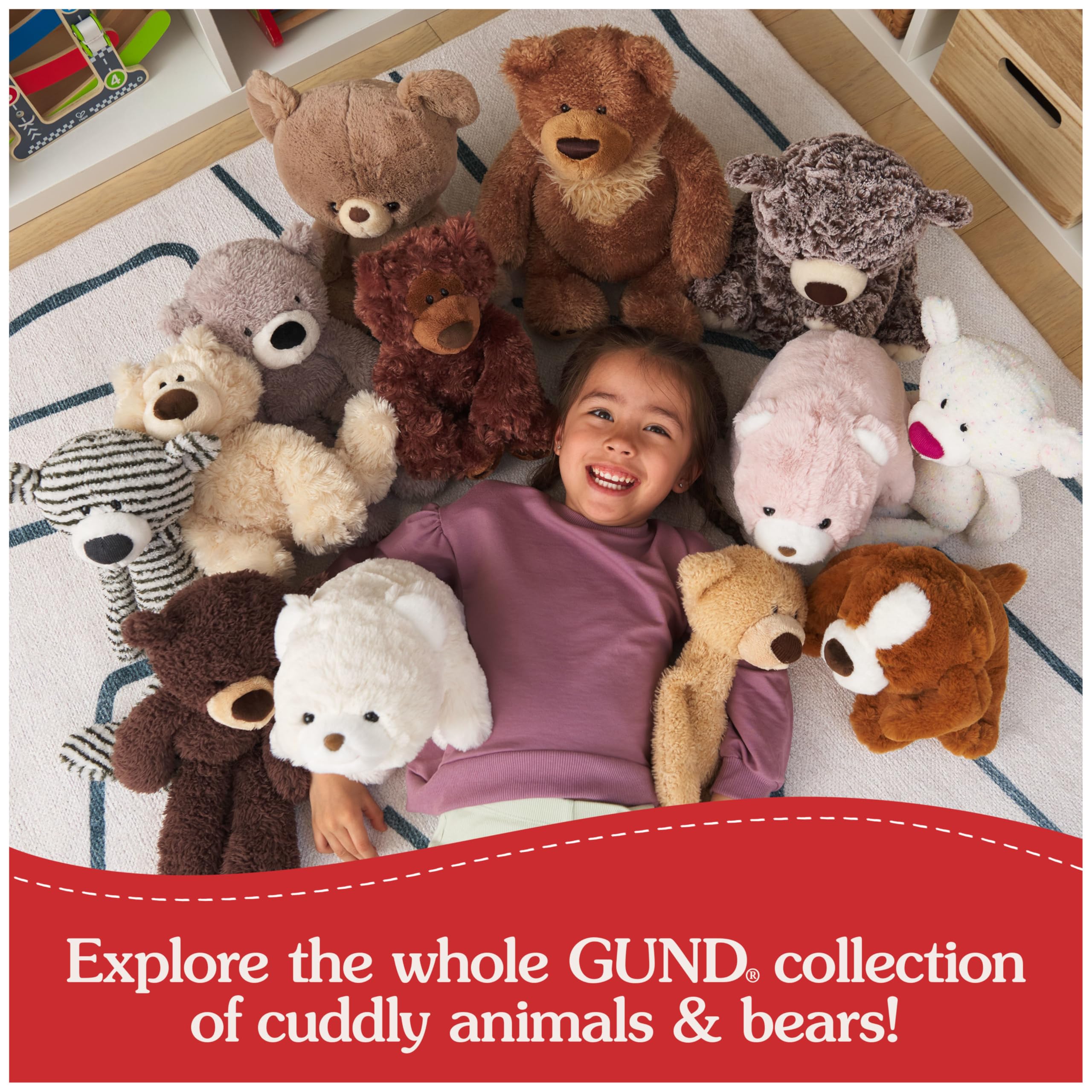 GUND Snuffles gift-ready plush packaging for birthdays or baby showers.