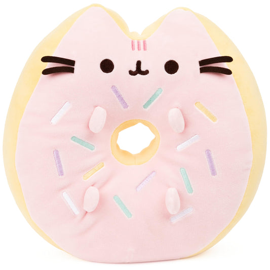 GUND Sprinkle Pusheen donut plush in full view, a soft, huggable companion for cozy moments.