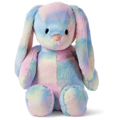 GUND Thistle Rainbow Bunny 15-inch plush for spring décor.