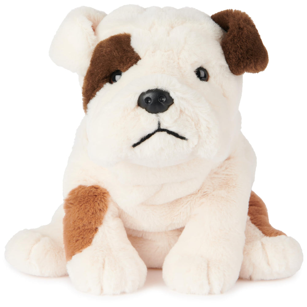 GUND Toast Bulldog plush front view, cuddly 10-inch companion for kids