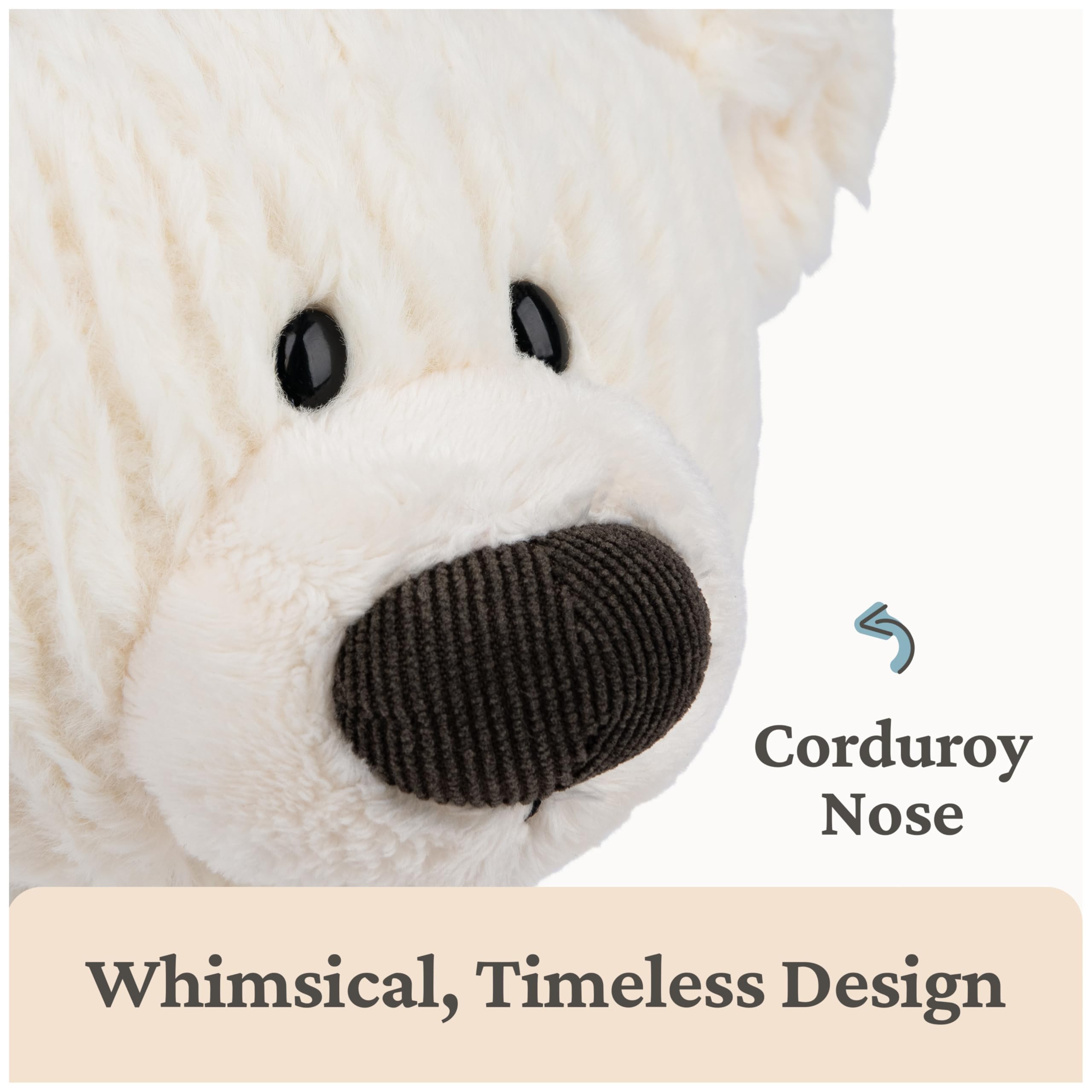GUND Toothpick Cable Bear machine-washable for easy care.