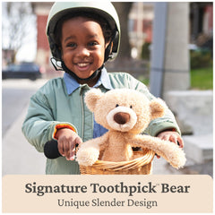GUND Toothpick Cable Teddy Bear with soft muzzle and textured plush.