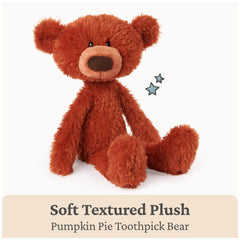GUND Toothpick Pumpkin Pie bear nose detail showing corduroy nose.