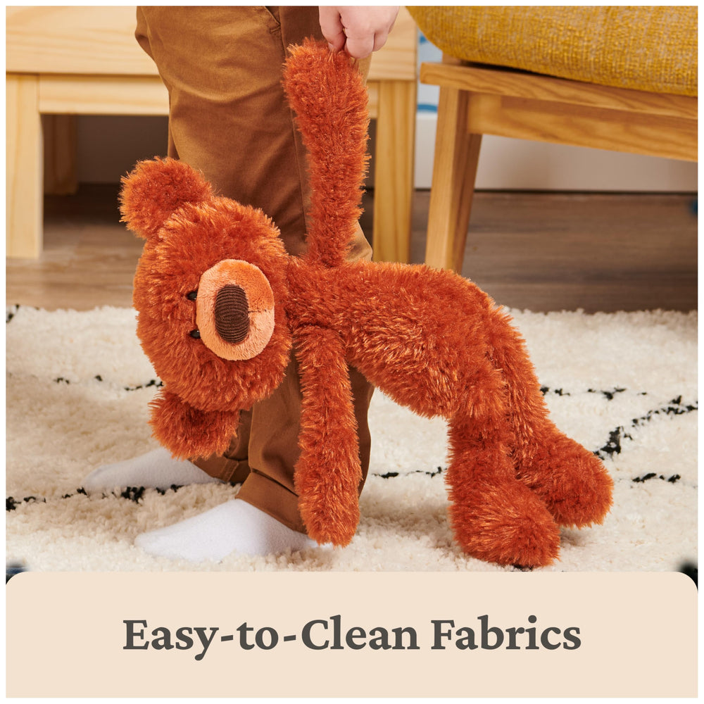 GUND Toothpick Pumpkin Pie bear in playful pose for hugs.
