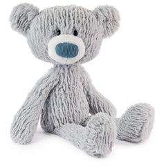 GUND Toothpick Wavy Bear in blue-gray fur, ideal for cuddles and display