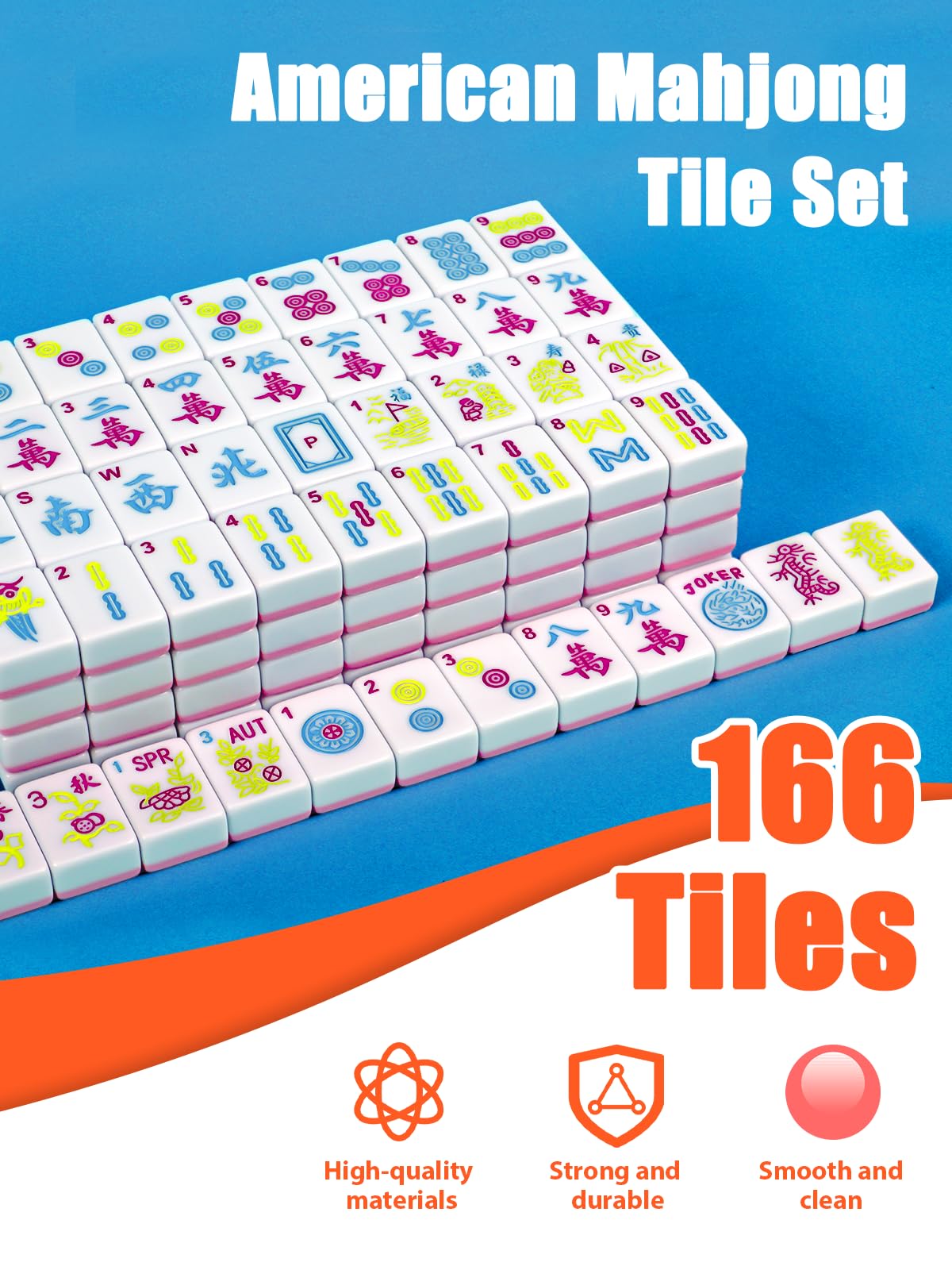 GUNEDD Mahjong dice included for quicker hands and draws.