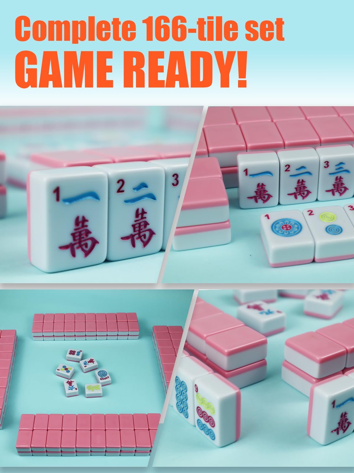GUNEDD pink Mahjong set makes a stylish, gift-ready game night centerpiece.