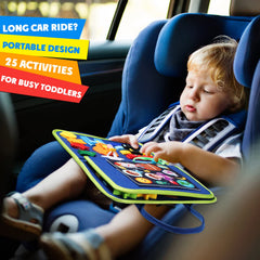 Guolely Busy Board zippers, laces, and buttons encourage dressing skills