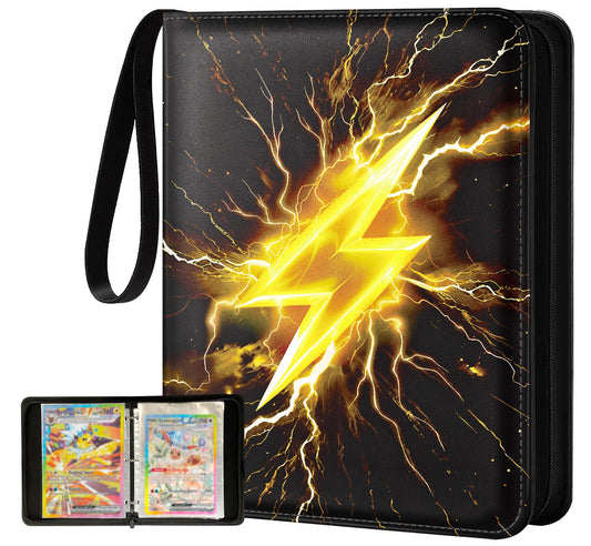 Gurgitat jumbo card binder front view showing 80-pocket layout for easy collection