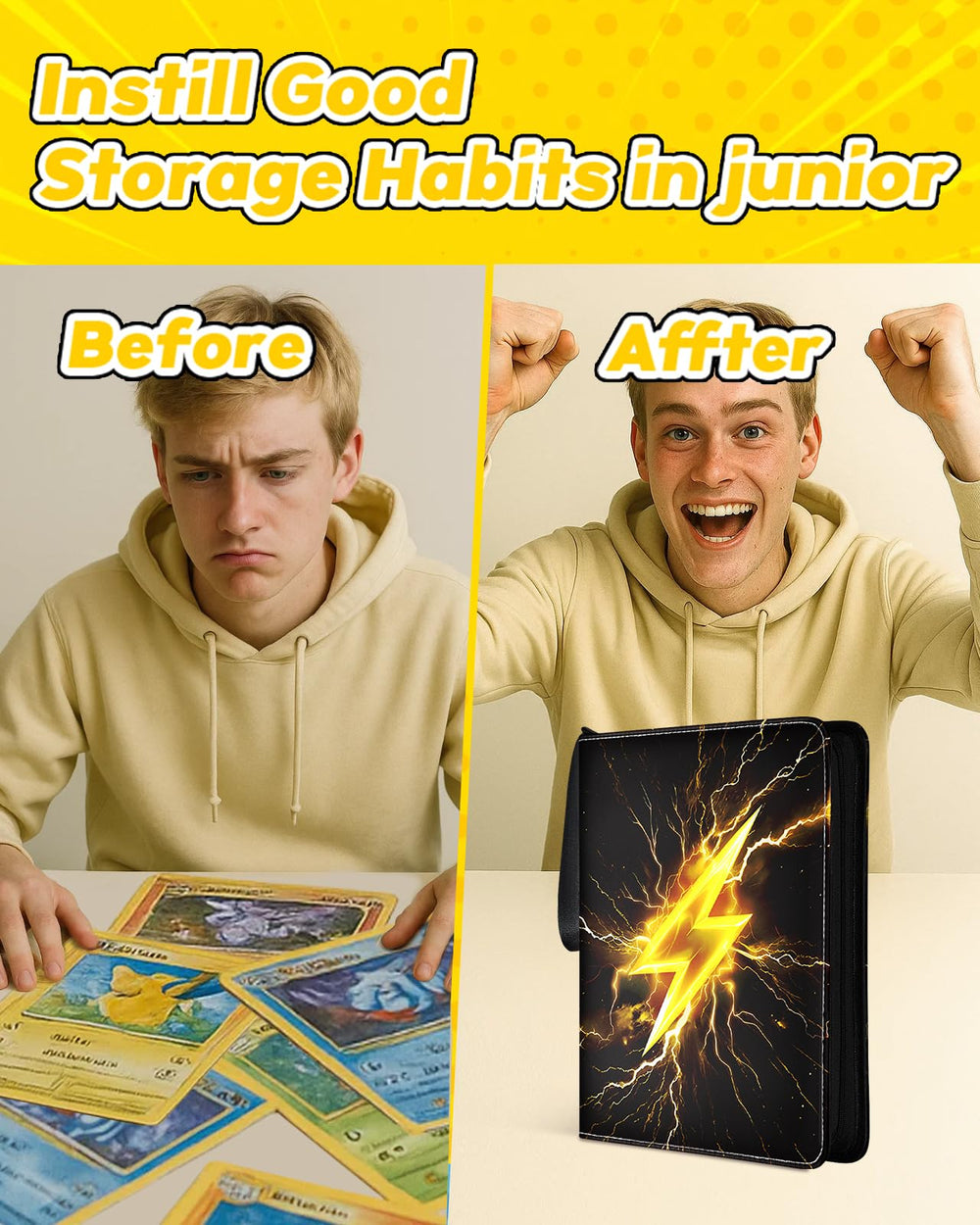 Gurgitat interior pages provide easy detachment and organization of cards