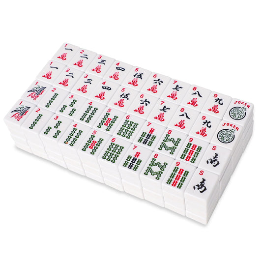 GUSTARIA 1.2-inch American mahjong tiles shown for compact, clear play.