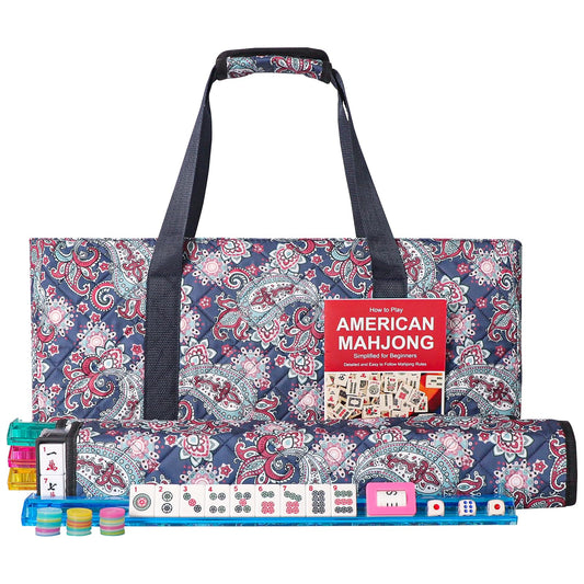 GUSTARIA American Mahjong tiles feature durable, scratch-resistant surfaces for long-lasting play.