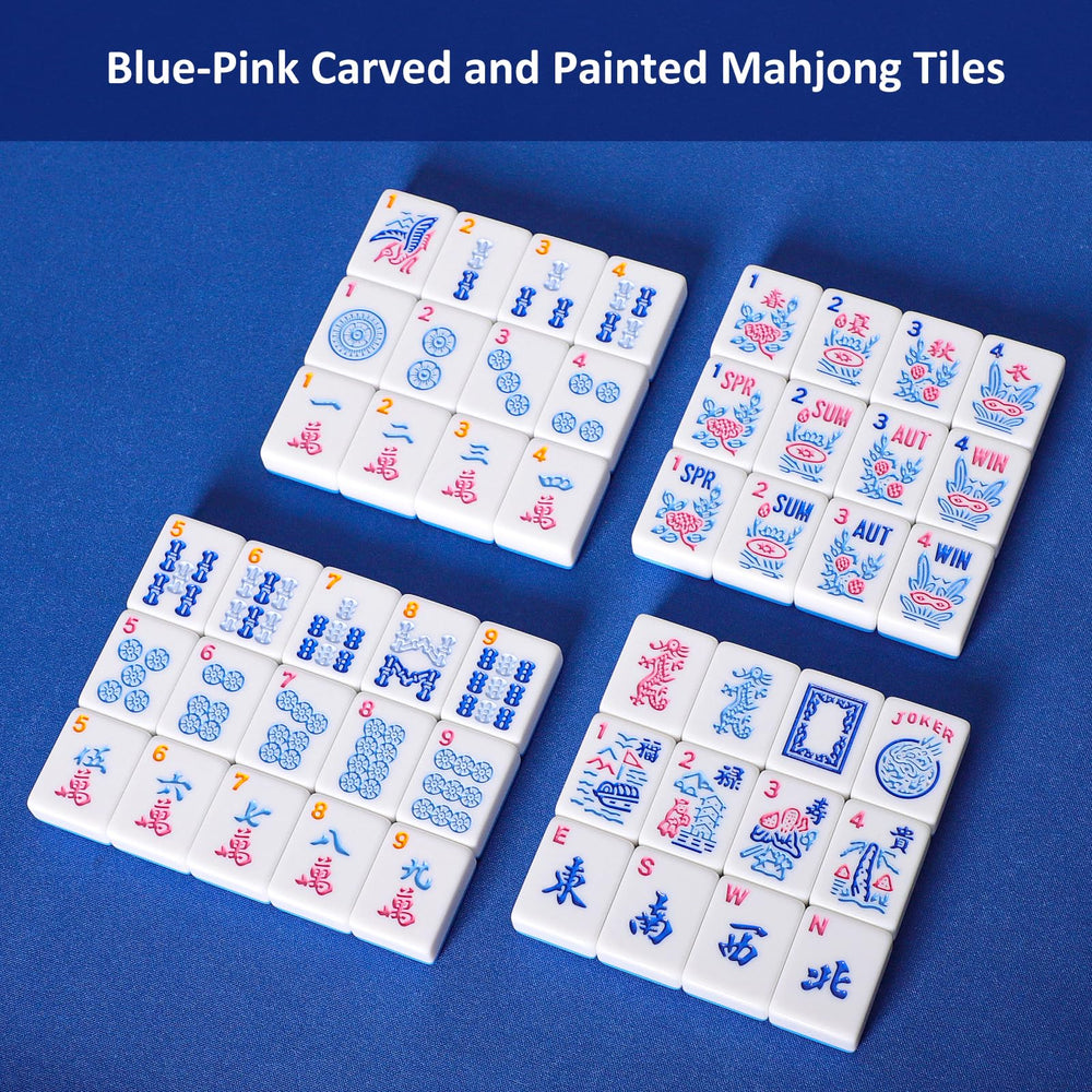 GUSTARIA Mahjong Jokers and blank tiles included for replenishment.