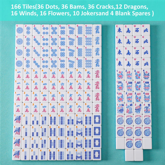 GUSTARIA Mahjong tiles scratch-resistant melamine for durability.