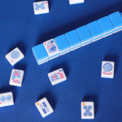 Travel-friendly GUSTARIA Mahjong tiles compact for on-the-go play.