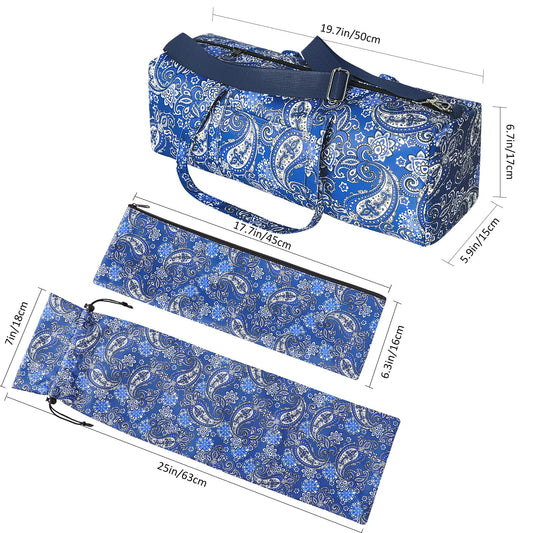 GUSTARIA mahjong bag side view highlights lightweight design for travel