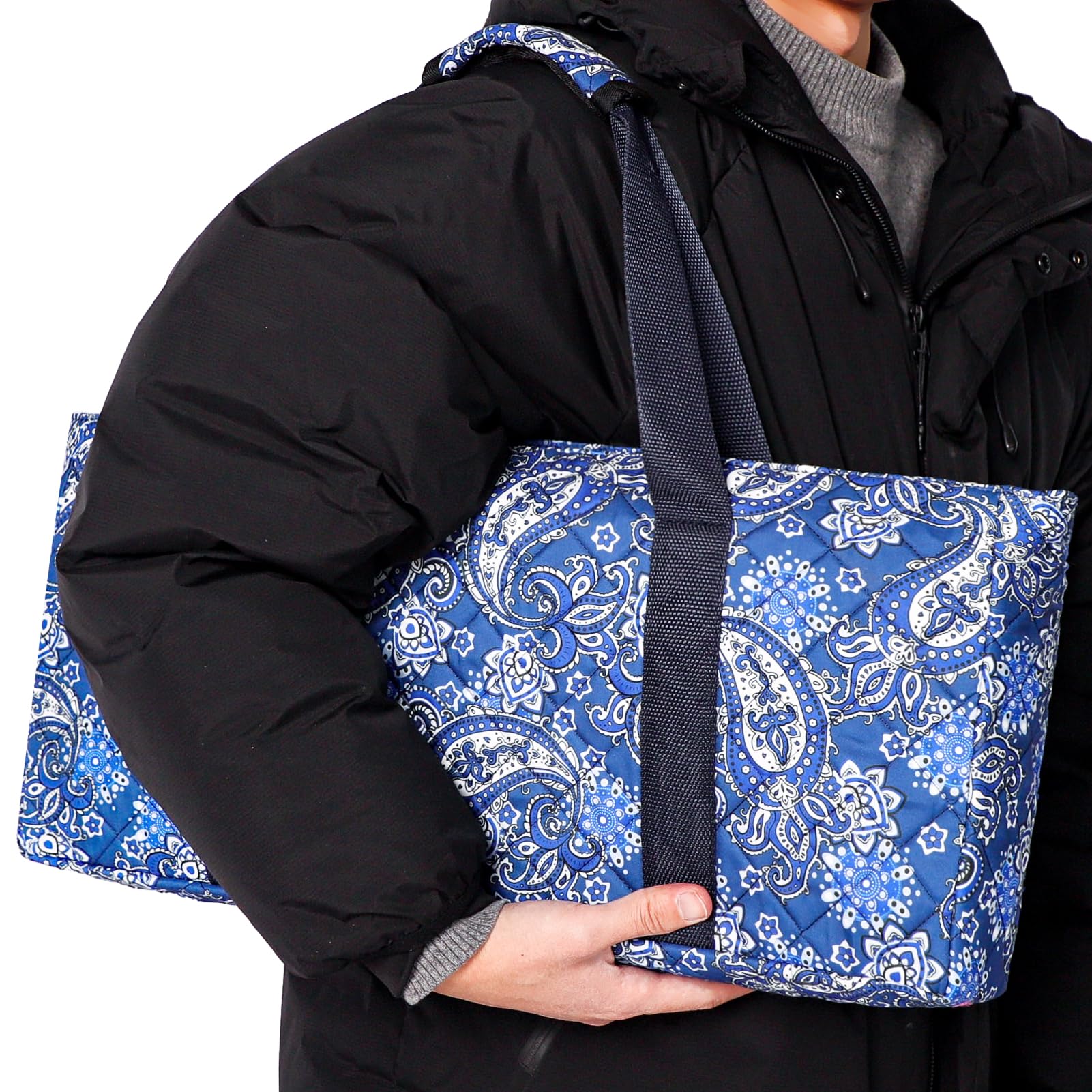 GUSTARIA blue-print design adds visual appeal to a practical travel case.