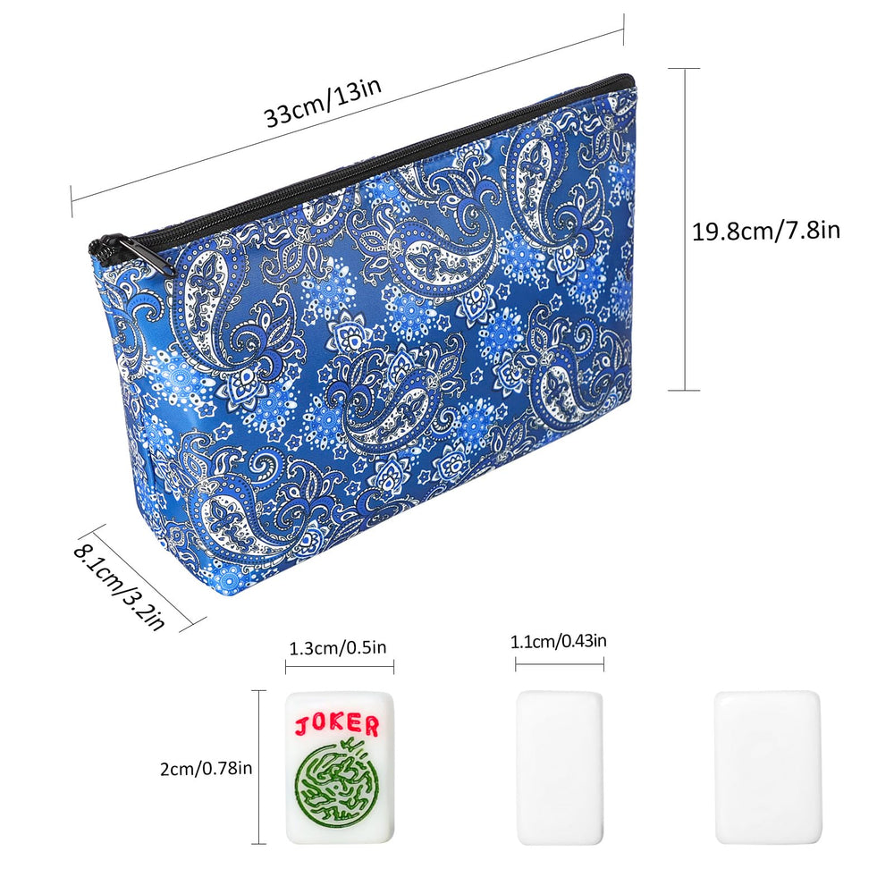 GUSTARIA blue printed travel bag shown for portable storage