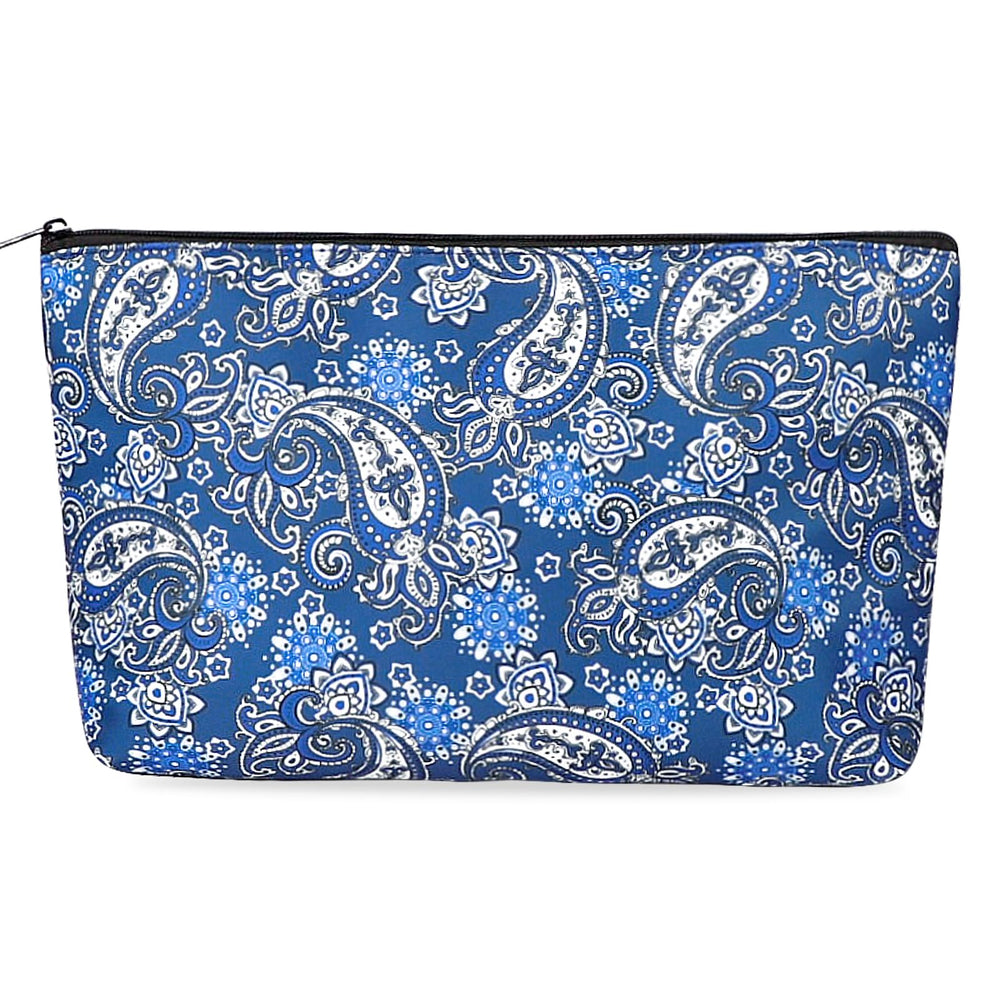 GUSTARIA empty Mahjong bag with blue print for travel-friendly storage.