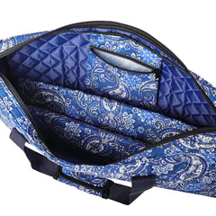 GUSTARIA extended zipper closure allows easy tile access.