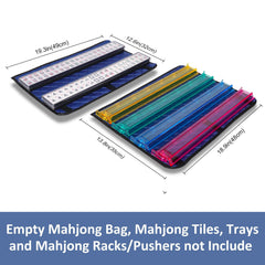 GUSTARIA padded-inside bag protects mahjong tiles during transport.